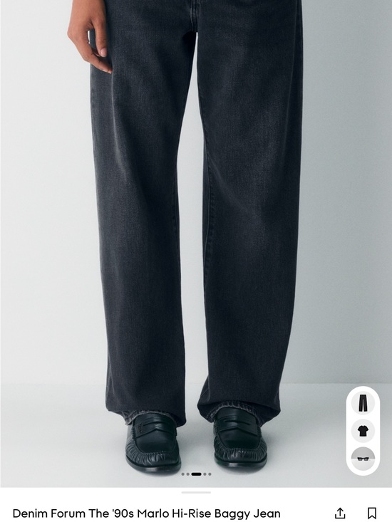 Denim Forum Denim - Denim Forum Black Relaxed Baggy Jeans